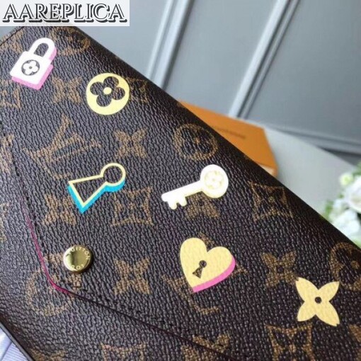 Replica Louis Vuitton Pochette Felicie Monogram Flowers M63999 BLV325 4