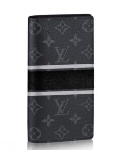 Replica Louis Vuitton Brazza Wallet Monogram Eclipse M64438 BLV1105