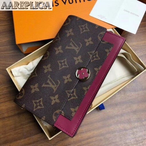 Replica Louis Vuitton Flore Chain Wallet Monogram Canvas M67404 BLV320 2