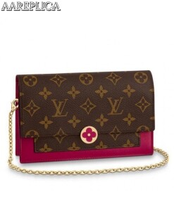 Replica Louis Vuitton Flore Chain Wallet Monogram Canvas M67404 BLV320