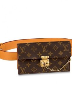 Replica Louis Vuitton S Lock Belt Pouch MM Bag Monogram Canvas M68549 BLV858