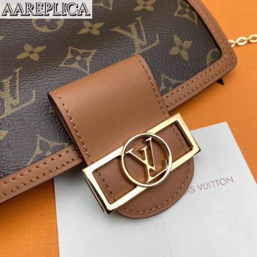 Replica Louis Vuitton Dauphine Chain Wallet Monogram Reverse M68746 BLV365 9