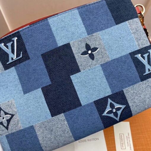 Replica Louis Vuitton City Pouch Monogram Denim M68761 BLV476 4