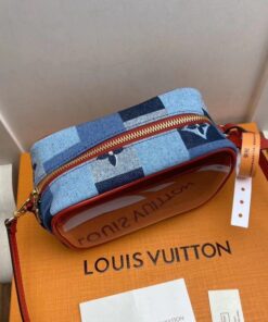 Replica Louis Vuitton Beach Pouch Monogram Denim M68765 BLV475 2