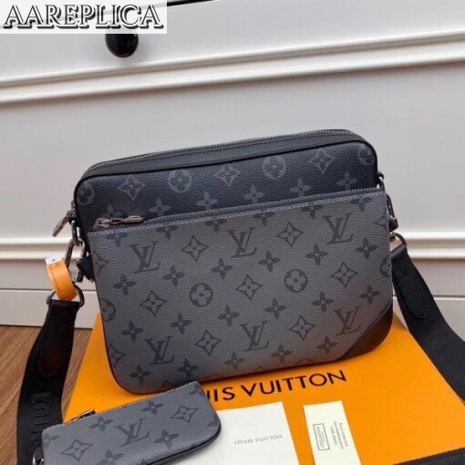 Replica Louis Vuitton Trio Messenger Bag Monogram Eclipse Canvas M69443 BLV900 3