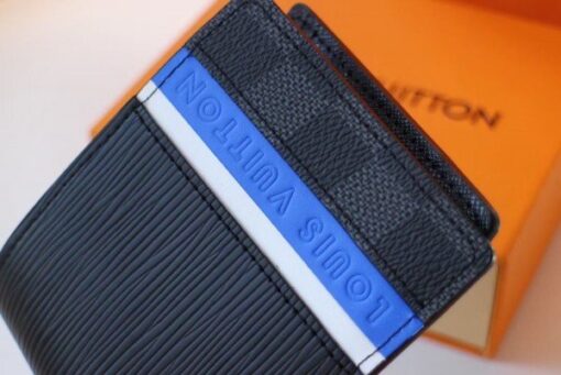 Replica Louis Vuitton Multiple Wallet Epi Damier Graphite M69538 BLV1057 4