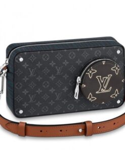 Replica Louis Vuitton Volga On Strap Monogram Eclipse M69688 BLV908