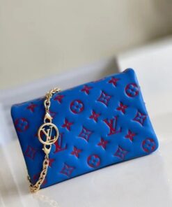 Replica Louis Vuitton Blue Coussin Pochette Bag M80743 BLV708 2