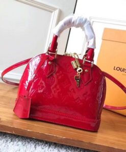 Replica Louis Vuitton Alma BB Bag Monogram Vernis M90174 BLV614 2