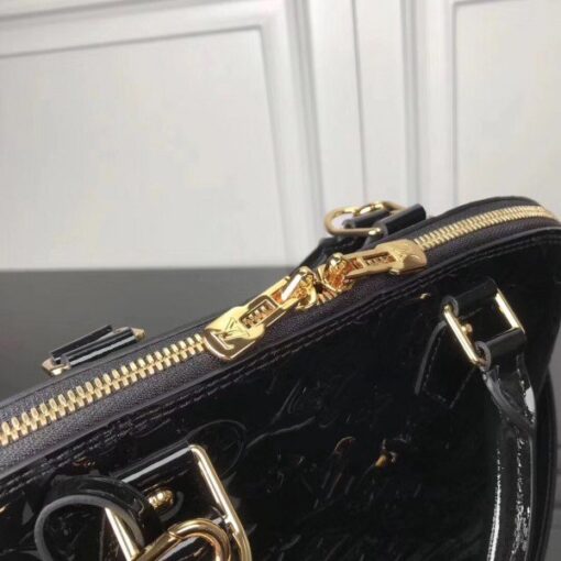 Replica Louis Vuitton Alma PM Bag Monogram Vernis M90185 BLV611 4