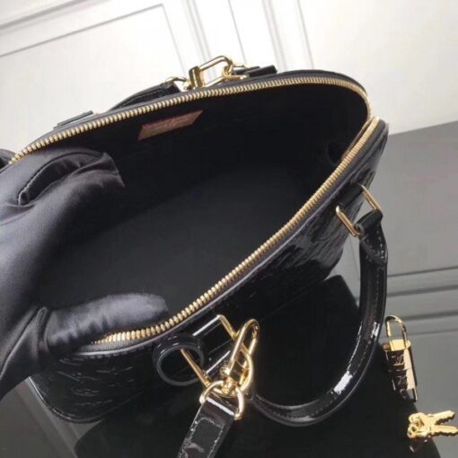 Replica Louis Vuitton Alma PM Bag Monogram Vernis M90185 BLV611 7