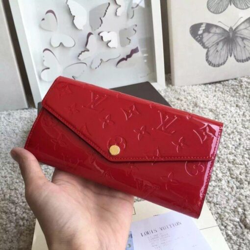 Replica Louis Vuitton Sarah Wallet Monogram Vernis M90208 BLV998 3