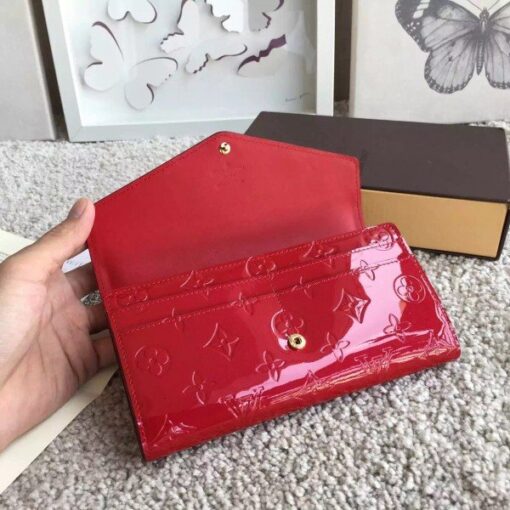 Replica Louis Vuitton Sarah Wallet Monogram Vernis M90208 BLV998 5