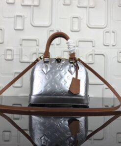 Replica Louis Vuitton Silver Alma BB Monogram Vernis M90484 BLV613 2