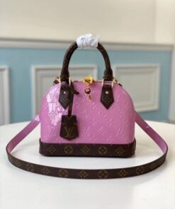 Replica Louis Vuitton Alma BB Bag Monogram Vernis M90583 BLV598 2