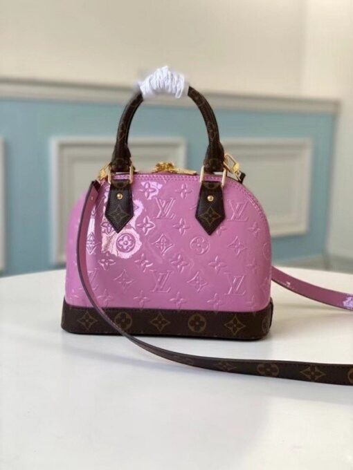 Replica Louis Vuitton Alma BB Bag Monogram Vernis M90583 BLV598 4