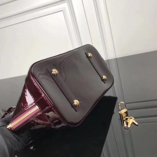 Replica Louis Vuitton Alma PM Bag Monogram Vernis M91611 BLV610 6