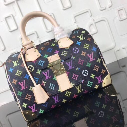 Replica Louis Vuitton Speedy 30 Bag Monogram Multicolor M92642 BLV585 2