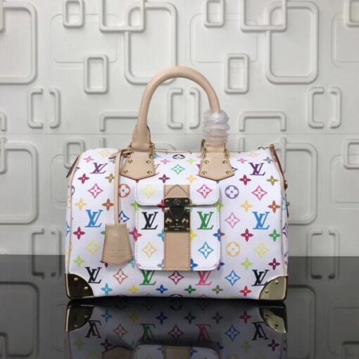 Replica Louis Vuitton Speedy 30 Bag Monogram Multicolor M92643 BLV586 2