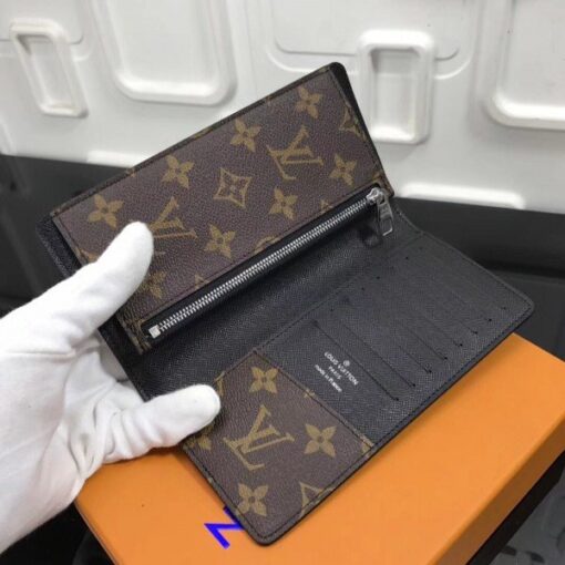 Replica Louis Vuitton Tanon Wallet Monogram Macassar M93800 BLV1090 5