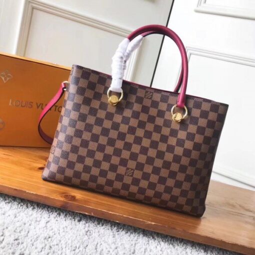 Replica Louis Vuitton LV Riverside Bag Damier Ebene N40052 BLV104 4