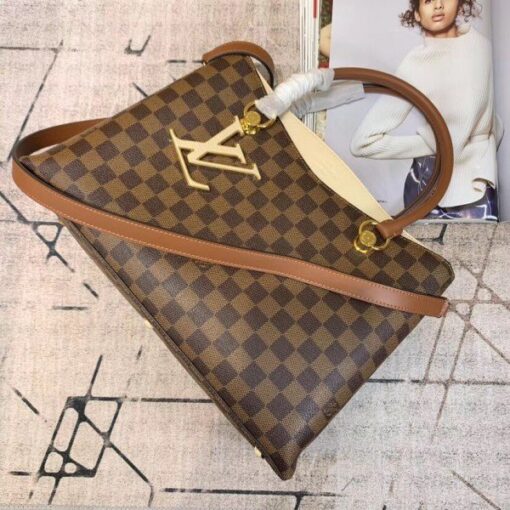 Replica Louis Vuitton LV Riverside Bag Damier Ebene N40135 BLV078 2