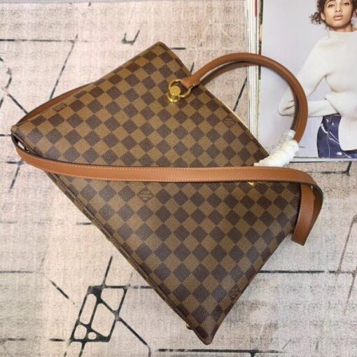 Replica Louis Vuitton LV Riverside Bag Damier Ebene N40135 BLV078 3