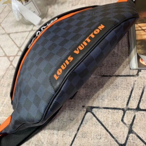 Replica Louis Vuitton Discovery Bumbag Damier Cobalt Race N40161 BLV856 6