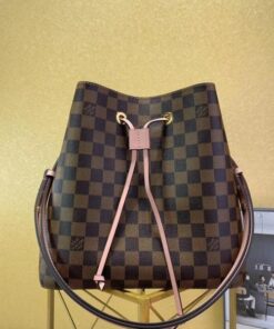 Replica Louis Vuitton Neonoe Bag Damier Ebene N40198 BLV088 2