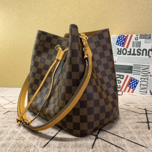 Replica Louis Vuitton Neonoe Bag Damier Ebene N40213 BLV101 3