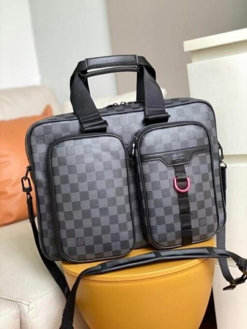 Replica Louis Vuitton Utility Business Bag Damier Graphite N40278 BLV876 2