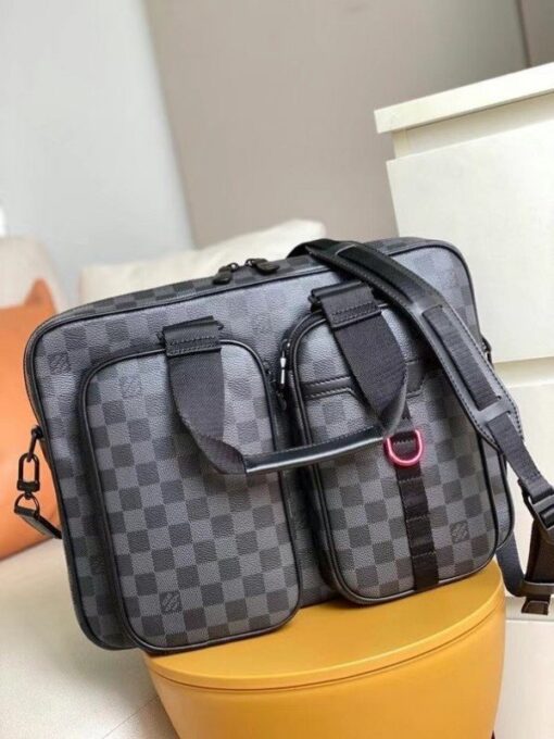 Replica Louis Vuitton Utility Business Bag Damier Graphite N40278 BLV876 3