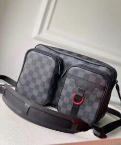 Replica Louis Vuitton Utility Messenger Damier Graphite N40280 BLV901 2