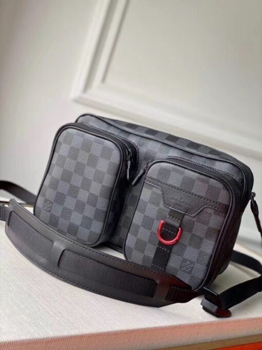 Replica Louis Vuitton Utility Messenger Damier Graphite N40280 BLV901 2