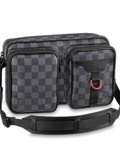 Replica Louis Vuitton Utility Messenger Damier Graphite N40280 BLV901