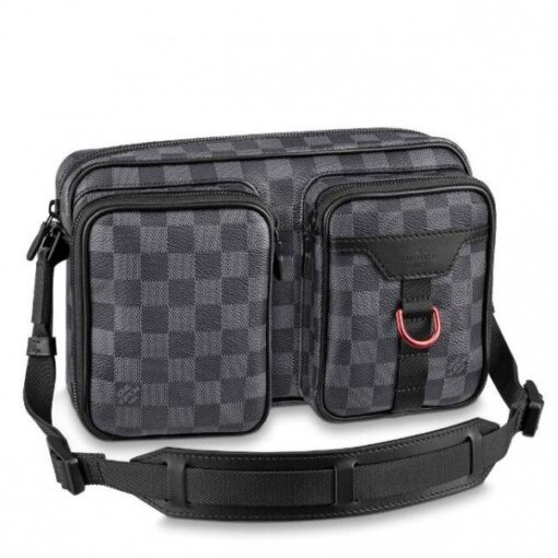 Replica Louis Vuitton Utility Messenger Damier Graphite N40280 BLV901