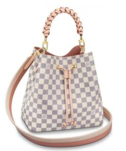 Replica Louis Vuitton NeoNoe MM With Braided Handle Damier Azur N40344 BLV048