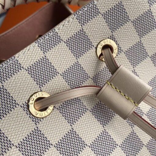 Replica Louis Vuitton NeoNoe MM With Braided Handle Damier Azur N40344 BLV048 7