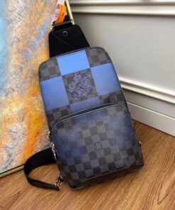 Replica Louis Vuitton Avenue Sling Bag Damier Graphite Giant N40404 BLV864 2