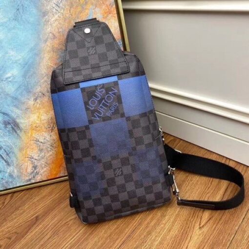 Replica Louis Vuitton Avenue Sling Bag Damier Graphite Giant N40404 BLV864 6