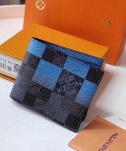 Replica Louis Vuitton Multiple Wallet Damier Graphite Giant N40414 BLV1038 2