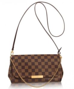 Replica Louis Vuitton Favorite MM Bag Damier Ebene N41129 BLV117