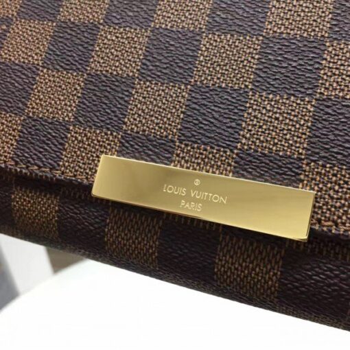 Replica Louis Vuitton Favorite MM Bag Damier Ebene N41129 BLV117 5