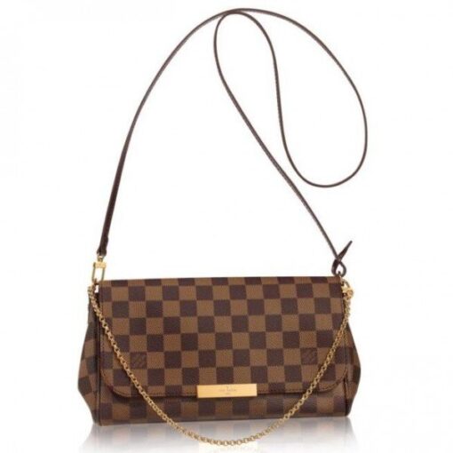 Replica Louis Vuitton Favorite MM Bag Damier Ebene N41129 BLV117