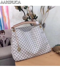 Replica Louis Vuitton Artsy MM Bag Damier Azur N41174 BLV060 2