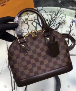 Replica Louis Vuitton Alma BB Bag Damier Ebene N41221 BLV116 2