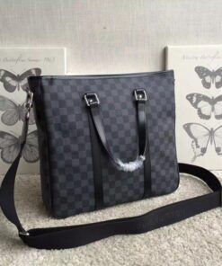 Replica Louis Vuitton Tadao PM Tote Damier Graphite N41259 BLV921 2