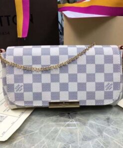 Replica Louis Vuitton Favorite PM Bag Damier Azur N41277 BLV057 2