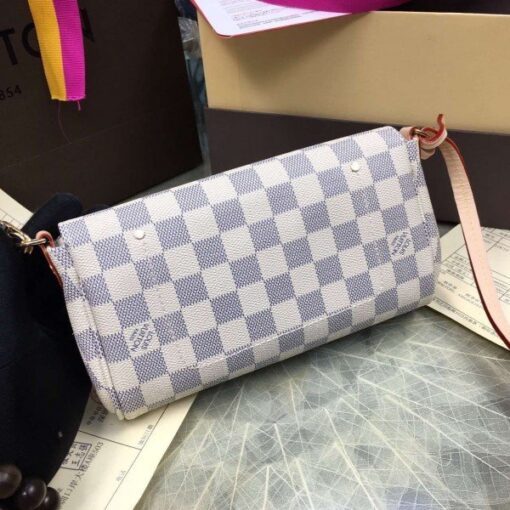 Replica Louis Vuitton Favorite PM Bag Damier Azur N41277 BLV057 3