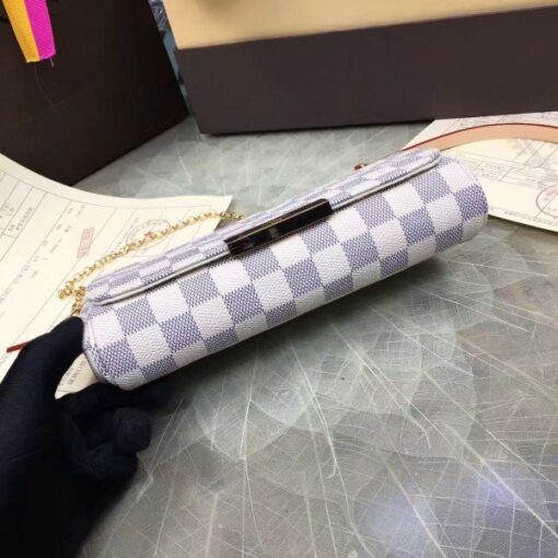 Replica Louis Vuitton Favorite PM Bag Damier Azur N41277 BLV057 4